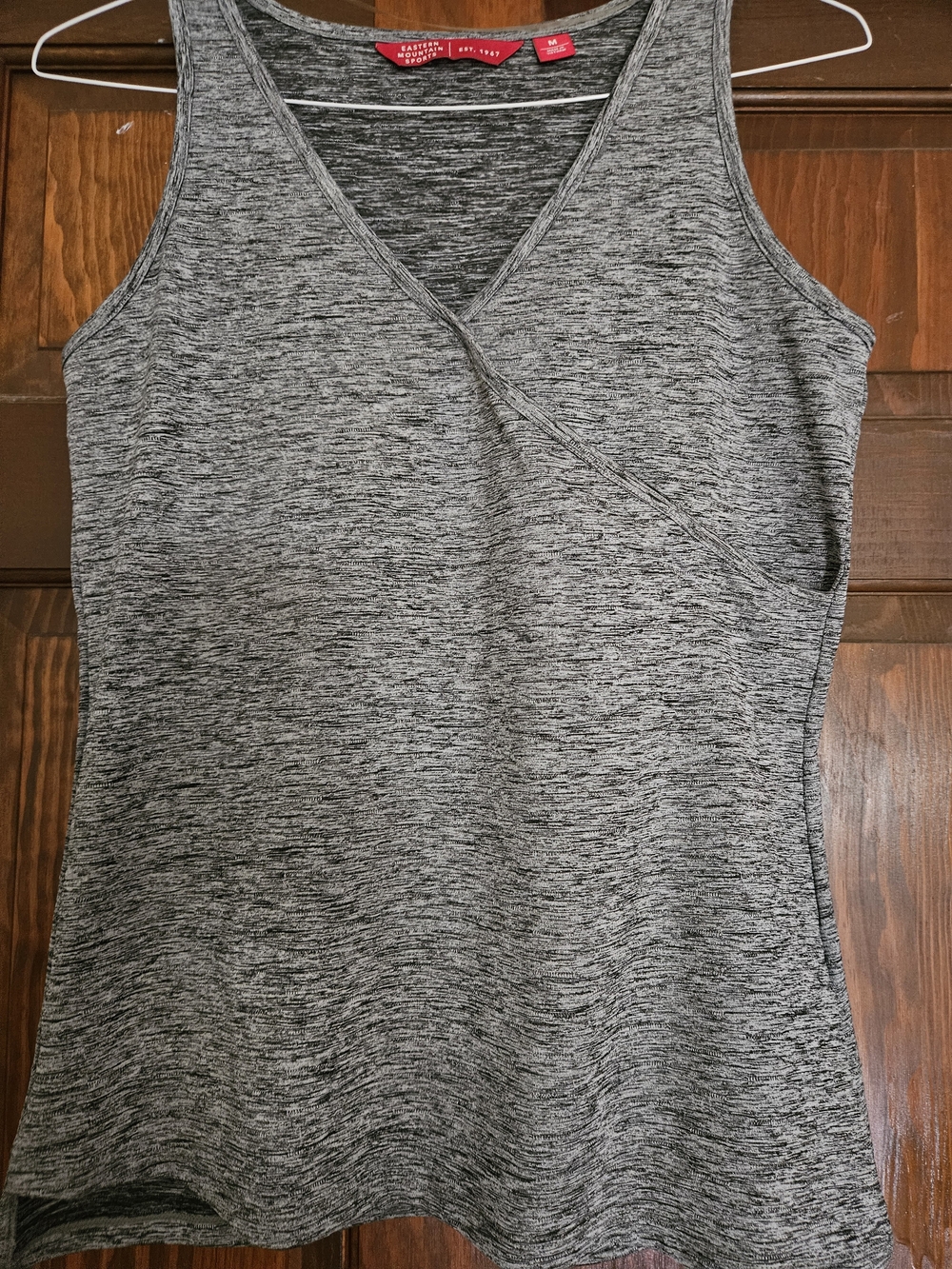 EMS Heathered Gray Wrap-Front Tank Top and Skirt